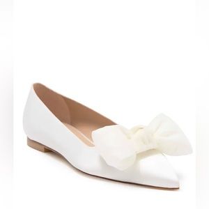 Stuart Weitzman Anny Mesh Bow Flat 8.5